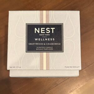 NEST Wellness driftwood/chamomile Scented Candle 3 wick